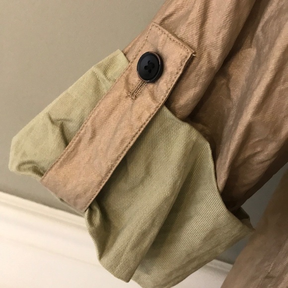 NWT ZARA Metallic Mid Length Trench Coat NWT - Picture 7 of 13